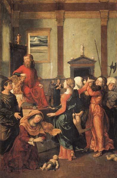 CAROTO, Giovanni Francesco The Massacre of the Innocent Norge oil painting art